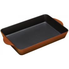 Lodge Roasters Cast Iron Enamel Roaster, Gradated Brown - ECR83