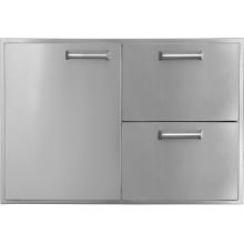 Sonoma Series 36 Inch Single Door & Double Drawer Combo Front View