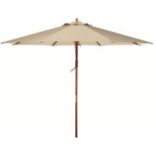 Bond Manufacturing Wooden Market Umbrella 9 Foot - Natural