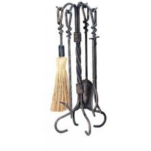 UniFlame 5 Piece Antique Rust Wrought Iron Toolset