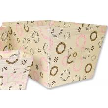 Trend Lab Large Fabric Storage Bin - Sweet Safari Pink