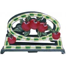 Old Dutch 96 Hand Painted Apple Napkin Holder Full View