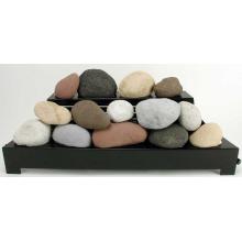 Rasmussen 30 Inch Calico ALTERNA Vent Free Natural Gas FireStones With Black Chassis And Manual Safety Pilot