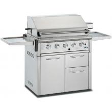 OCI Gas Grills Elite 36 Inch Natural Gas Grill On Cart With Sear Zone Burner And Rotisserie