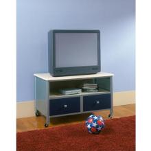 Hillsdale Universal Silver And Navy Youth Plasma/LCD Silver & Blue TV Stand - 1177-779