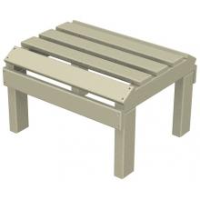 Poly-Wood Recycled Plastic Wood Classic Adirondack Ottoman For Reclining Lounge Chair