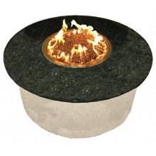 OEC Symphony 36-Inch Round Outdoor Natural Gas Fire Pit With Granite Top / Sandstone Base - Match Light Ignition
