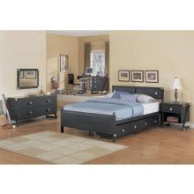 Powell Furniture - Z-Bedroom Full Size Bookcase Bed With Flat Panel Footboard (ships In 3 Cartons) - 354-045