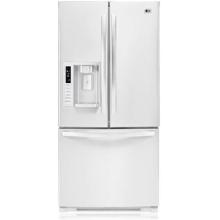 LG Refrigerators 22.6 Cu. Ft. With Three Doors And Water And Ice Dispenser French Door Refrigerator, White - LFX23961SW