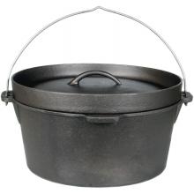 Cajun Cookware Pots 9 Quart Seasoned Cast Iron Camp Pot - GL10475S