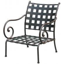 Darlee Malibu Aluminum Outdoor Patio Club Chair With Cushions - Antique Bronze