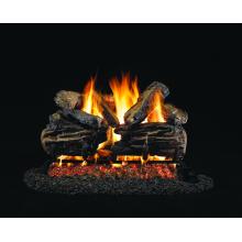 Peterson Gas Logs 18 Inch Charred Split Vented Log Set With G4 Burner - Match Light