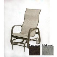 Bonaire Aluminum High Back Sling Glider With Terra Frame And A0109 Fabric