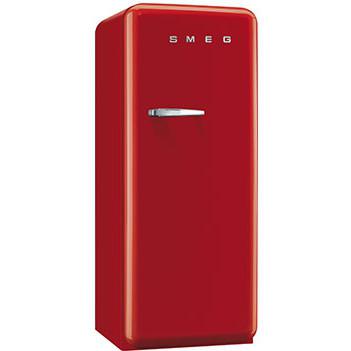 Smeg 9.22 Cu. Ft. Right Hinge Retro Style Refrigerator \/ Freezer - Red FAB28URDR1