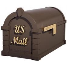 Signature Keystone Series Mailbox - Bronze W/ Polished Brass
