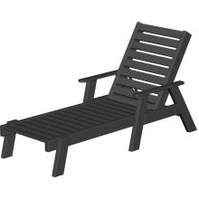 Poly-Wood Captain Recycled Plastic Wood Chaise Lounge