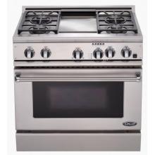 DCS Ranges 36 Inch Propane Gas Range With Griddle By Fisher Paykel - RGT-364GD