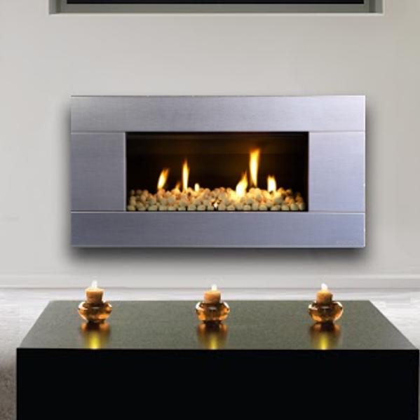PRICE , Escea ST900 Indoor Propane Fireplace Velo Bronze With White