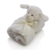 Elegant Baby White Lamb Security Blanket