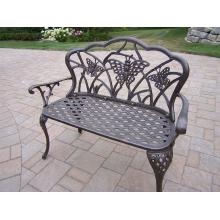 Oakland Living Butterfly Aluminum Bench