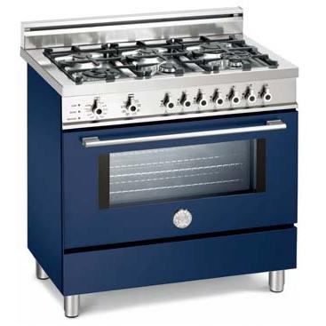 Bertazzoni Ranges 36 Inch Natural Gas 4.0 Cu. Ft. Dual Fuel Blue Range X366PIRBL - Professional Series