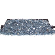 Peterson Fyre Glass 18 Inch Sapphire Reflective Vented Propane Fire Glass Set With G45 Glass Burner And Basic On/Off Remote