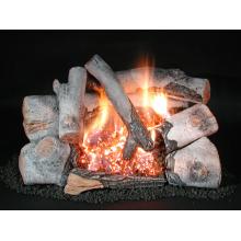 Rasmussen Gas Logs 18 Inch Chillbuster Birch Vent Free Log Set With Evening Embers Double Burner And Manual Safety Pilot
