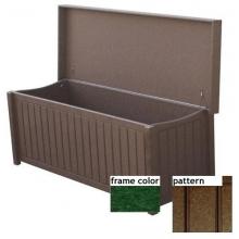 Eagle One Recycled Plastic Brisbane Flat Top Deck Box New England Pattern - Green