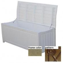 Eagle One Recycled Plastic Brisbane Curved Top Deck Box Diamond Pattern - Driftwood