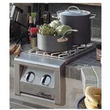 Alfresco Natural Gas Double Side Burner - Built-in