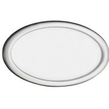 HouseMark Series Small Oval Address Plaque - White W/ Satin Nickel