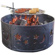 Landmann Stars And Moons Black Cast Iron Fire Ring