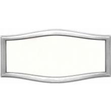 HouseMark Series Large Roundtangle Address Plaque - White W/ Satin Nickel