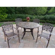 Oakland Living Stone Art Mississippi 48 Inch Dining Set