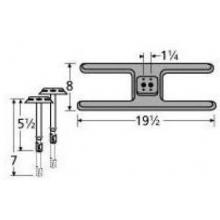 Cast Iron H Twin, Centered, 1.25 Inch Offset Burner 20602-70301