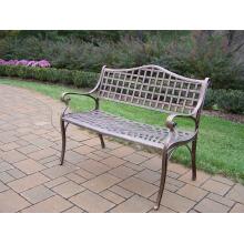Oakland Living Elite Cast Aluminum Settee Bench - Antique Bronze