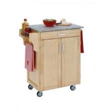 Home Styles Small Kitchen Cart With Granite Top - Salt & Pepper/Natural - 9001-0013