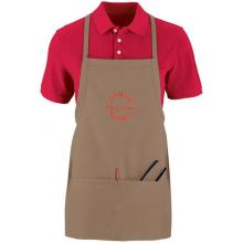Augusta Tavern Apron With Pouch - Khaki