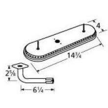 Stainless Steel Oval Single, Off-Center Burner 15301-77011