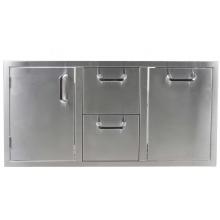 BBQ Guys 260 Series Single Door, Double Drawer & Trash Tilt-Out Combo