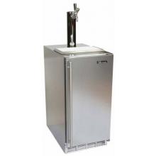 Perlick Kegerators 15 Inch Freestanding Kegerator With Integrated Wood Overlay Solid Door Hinge Left - Requires Custom Panels