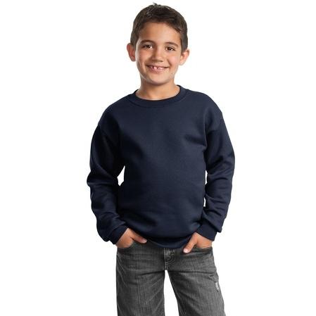 Port & Company Youth Crewneck Sweatshirt Medium - Navy