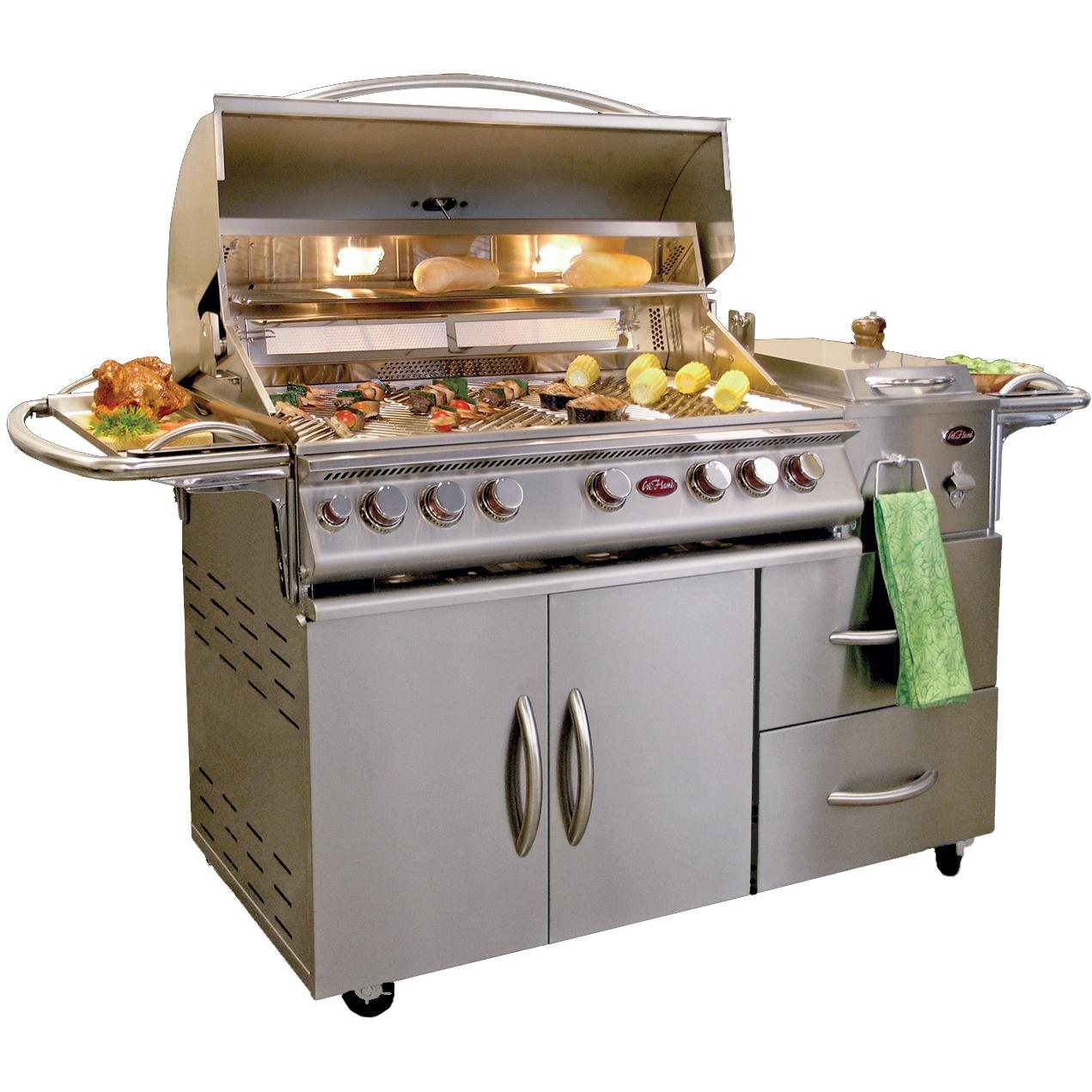 Deals Cal Flame 40 Inch 5 Burner Convection Propane Gas Grill With