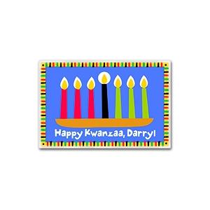 Olive Kids Personalized Laminate Placemat - Kwanzaa