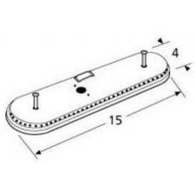 Stainless Steel Oval Single, Off-Center Burner Head 14701