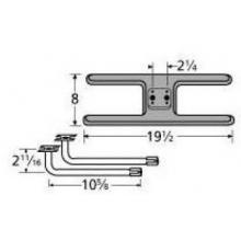 Cast Iron H Twin, Centered, 2.25 Inch Offset Burner 21002-71102