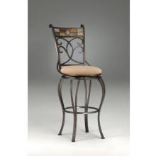 Hillsdale Pompei 24 Inch Swivel Counter Stool - Black/Gold - 4442-826
