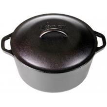 Lodge Dutch Ovens With Loop Handles 5 Quart Seasoned Cast Iron Dutch Oven - L8DOL3