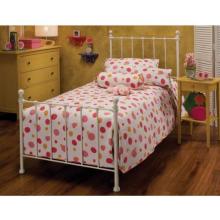 Hillsdale Molly White Metal Bed Set With Frame - Twin - 1222BTWR