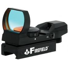 Firefield Red-Green Reflex Sight - 4 Reticle Patterns Black - FF13004